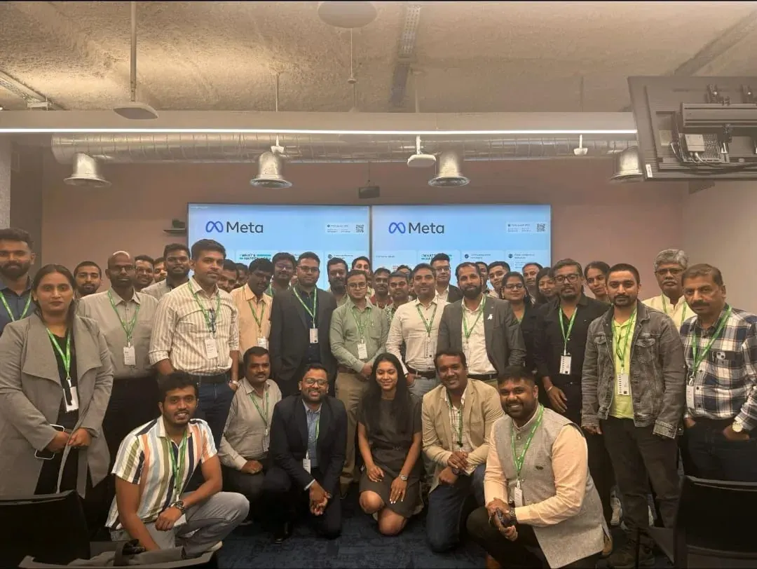 Abdeali Jamnagarwala with a group at an industry event